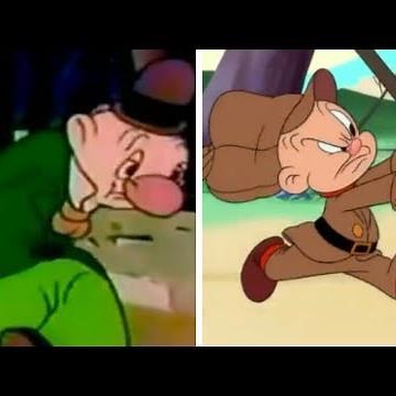 Evolución de Elmer Gruñón o Egghead desde 1937 hasta hoy en día