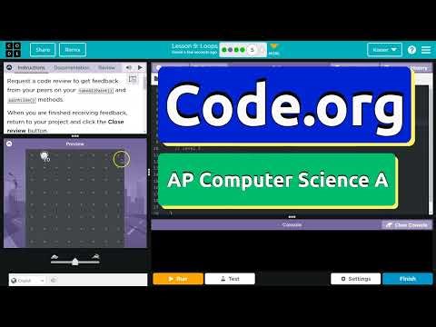 Code.org Lesson 9.5 Loops | Tutorial with Answers | Unit 1 Computer Science A (CSA)