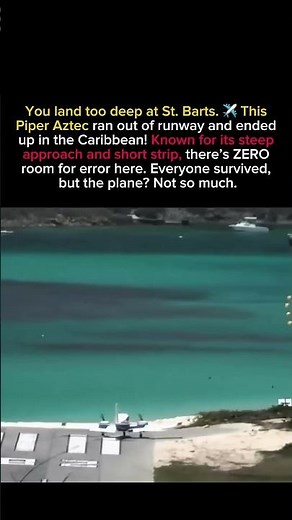 NO BRAKES! 😱 Plane CRASHES Into Ocean at World’s Most Dangerous Airport!