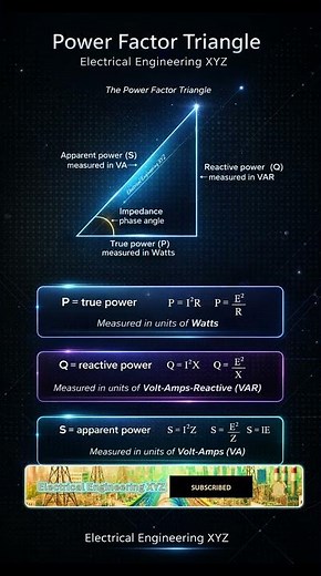 Stop Confusing P, Q & S! Power Factor Triangle Explained Fast ⚡