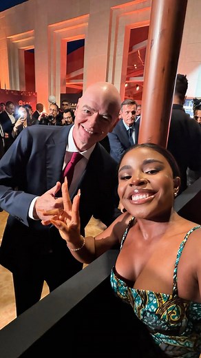 Calister Ojonugwa Enejele 🦋 on Instagram: "FIFA President Gianni Infantino and Cali Sports #CAF #morocco #hakimi #football #calister #football"