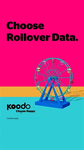 Leave no gigs behind and save big by choosing Rollover Data at Koodo. | Koodo | Facebook