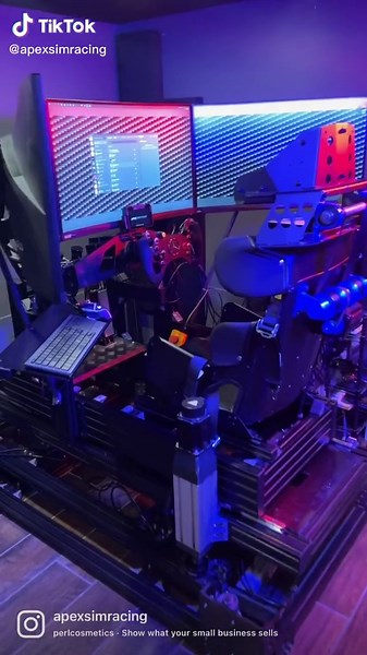 *Slaps seat. This fake race car can go over 200mph! #simracing #simracingsetup #simracingrigs #iracing #apexsimracing