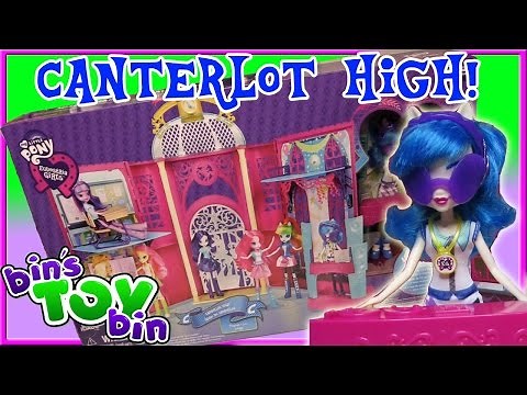 Equestria Girls Canterlot High with DJ PON-3! Huge My Little Pony Playset Review by Bin's Toy Bin