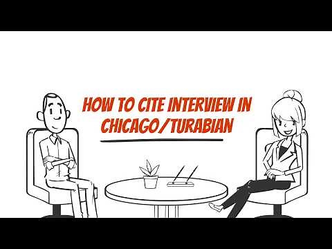 How to Cite Interview in Chicago/Turabian
