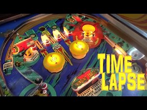 Time Lapse Of Shopping Out A 1976 Williams SPACE ODYSSEY Pinball Machine Playfield - Part 1