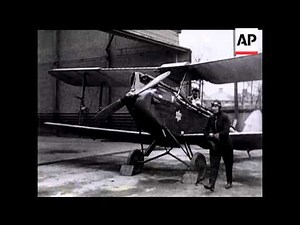 Amy Johnson at Stag Lane before her Great Flight