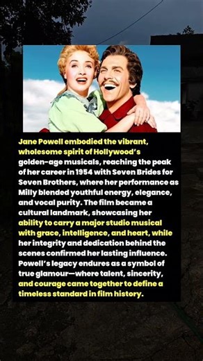 Jane Powell: The Golden Voice of Hollywood Musicals