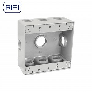 [Hot Item] Outdoor Electrical Box Electric Meter Box 2 Gang Aluminum Die Cast Waterproof Junction Box