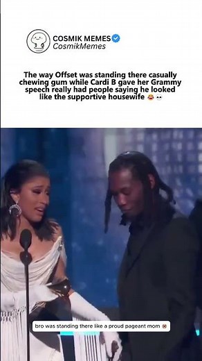 Offset’s Energy During Cardi B’s Grammy Moment Has Fans Crying 😭🏆
