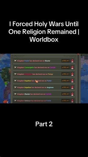 I Forced Holy Wars Until One Religion Remained | Worldbox | World Box