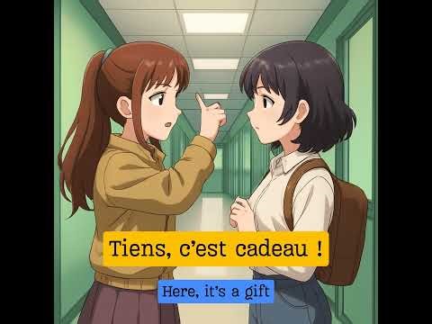 Expression française : "Tiens, c'est cadeau ! "