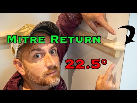 Carpentry mitre return - How to || Dado rail, picture rail or skirting boards