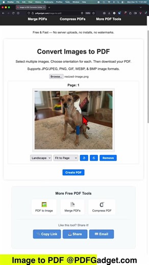 How to Convert Image to PDF file FREE - JPG, PNG, BMP, WEBP