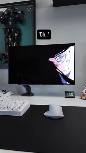 OLED monitors are INSANE! LG 27GX704A-B #OLED #GamingMonitor #DeskSetup #Tech #Shorts