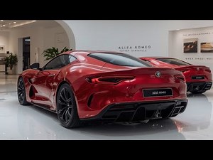 "2025 Alfa Romeo 33 Stradale – Futuristic Luxury in Cherry Red"