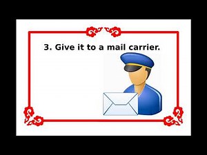 How to send a stamped or prepaid mail?
