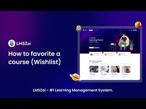 How to favorite a course Wishlist | LMSZai | Learning Management System.