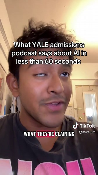 Here’s what yales admissions office has to say about AI usage in college applications #yale #ai #collegeadmissions #mychanceai #mirajur1