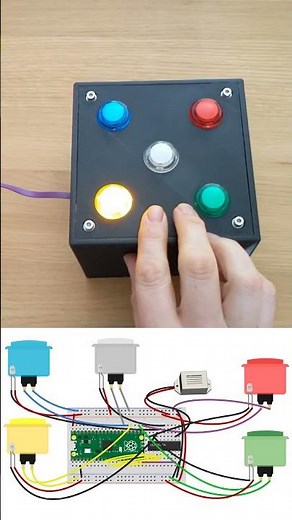 Raspberry Pi Pico Reaction Game #shorts