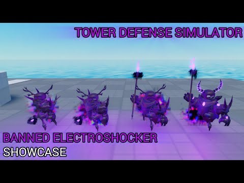 TDS Banned Electroshocker Skin Showcase | Tower Defense Simulator