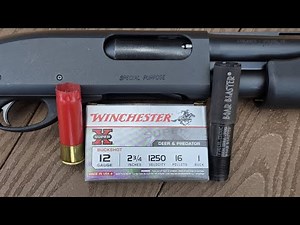 Winchester Super X 12ga 2-3/4" 16 Pellet 1 Buck Test W/ Remington 870 & Trulock Boar Blaster Choke