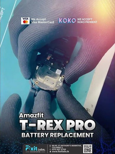 ⌚ Amazfit T-Rex Battery Replacement 🔋