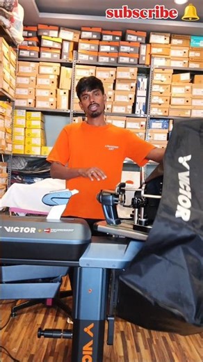 😱 Pro stringing Machine// Victor VE-50PRO #badminton #badmintolovers