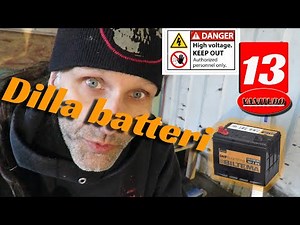 13. Inkoppling av EL och batteri i Camper Van låg budget.