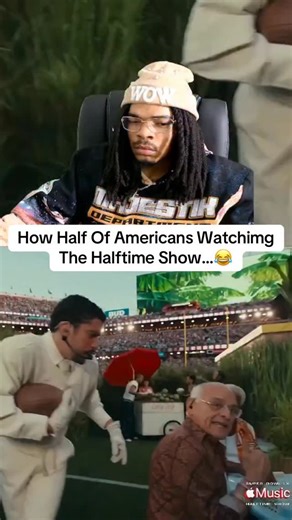 CDotty on Instagram: "How Half Of America Watched The Halftime Show… YouTube | CDotty #superbowl #halftimeshow #badbunny #seattleseahawks #newenglandpatriots"