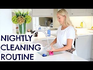EVENING CLEANING ROUTINE OF A MUM / MOM | NIGHTLY CLEANING EMILY NORRIS