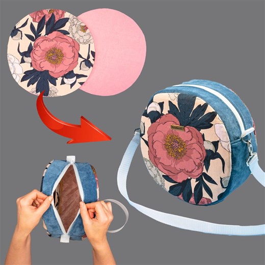 346K views · 5.5K reactions | How to sew a stylish DIY round bag easily! | Miarti - Wiederverwendung | Facebook