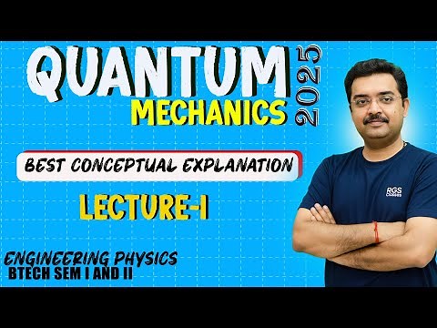 Quantum mechanics L-01 II 2025 II Engineering Physics AKTU, MMMUT, RGPV