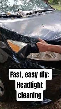 Easy diy: Headlight cleaning