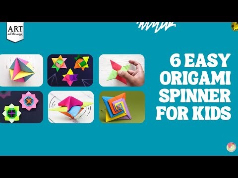 6 Easy Origami Spinner Crafts for Kids | Paper Toys & Fun DIY Crafts at Home