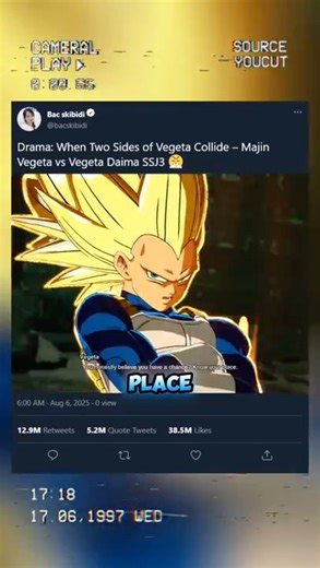 When Two Sides of Vegeta Collide: Majin Vegeta vs Vegeta Daima SSJ3!😤 #sparkingzero #crashout