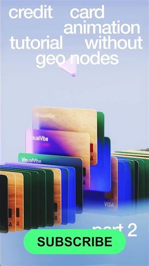 Credit Card Animation Tutorial is here! #blender #tutorial #material #animation #beginners