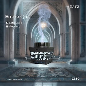 The Heatz ZS30 Quran Speaker is designed to add meaning to your spiritual moments. Featuring the entire Quran, an Azan Clock, app control, and a built-in incense burner, it creates a peaceful ambiance with 6 calming light colors. Its modern design and practical features make it a perfect addition to your space. Learn More: https://www.heatz.store . . #Heatz #QuranSpeaker #AzanClock #SmartSpeaker #IncenseBurner #SpiritualTech #QuranRecitation #SmartLiving #ModernConvenience #TechWithPurpose #Digi