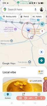 How to share Google maps location in whatsapp