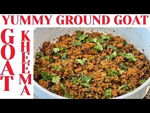 Ground Goat, Goat Kheema, very healthy low fat goat meat, very easy to make, delicious recipe.