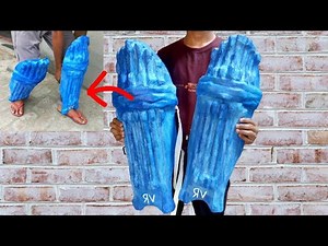 How to make cricket🏏 PADS at home with basic meterials | cricket PADS | RV world
