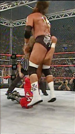 Shawn Michaels goes low against Triple H