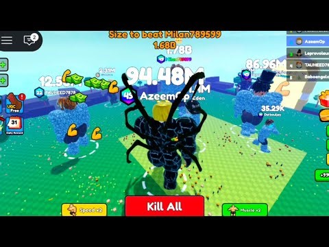 Eat Pizza to Grow - Becoming GIGACHAD with 100.2M Points in Roblox