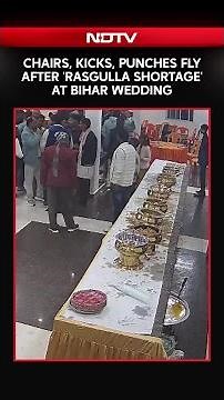 Bihar News | Chairs, Kicks, Punches Fly After 'Rasgulla Shortage' At Bihar Wedding