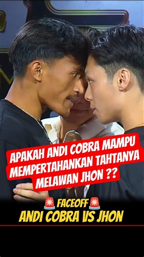 FACE OFF 🚨 ANDI COBRA VS JHON #byoncombat #presscon #faceoff #andicobra #jhon #icb #viral #fyp