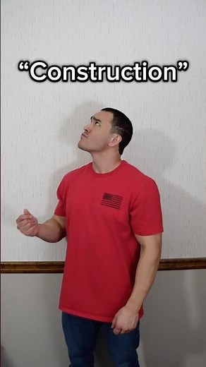 Learn ASL “Construction” #asl #americansignlanguage #deaf #hardofhearing #education #construction