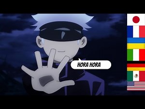 Satoru Gojo say "HORA HORA" in different languages | Jujutsu Kaisen