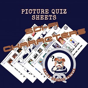 Sci Fi Characters Picture Quiz & Answers (printable) Sheet 1 - Etsy UK