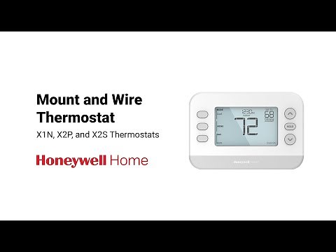 Mount and Wire the X1N, X2P and X2S Thermostats for Homeowners
