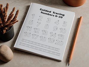 Tracing Numbers 0-20 Worksheet, Preschool Writing Practice (PDF Download) - Etsy